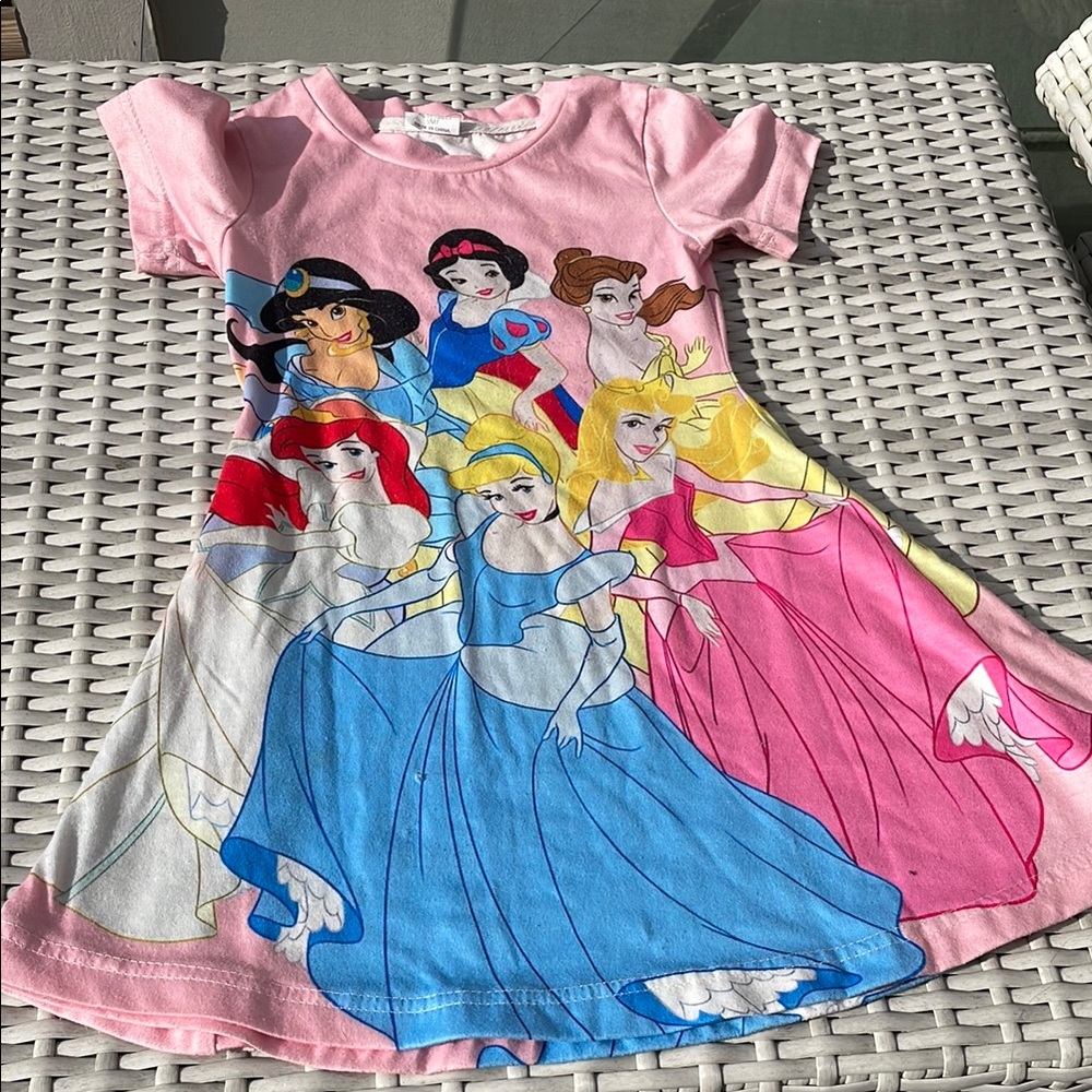 Disney Princess Short Sleeves Pajama Nighgown Size 4/5T